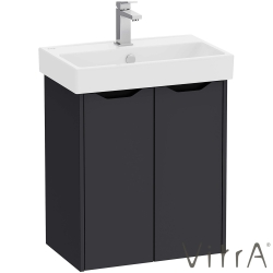 Vitra - VitrA Integra Square Kapaklı Lavabo Dolabı, 60 cm, Mat Grafit