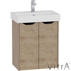 Vitra - VitrA Integra Square Kapaklı Lavabo Dolabı, 60 cm, Altın Meşe
