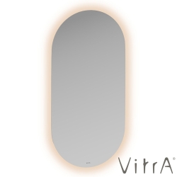 Vitra - Vitra Prime Aydınlatmalı ve Sensörlü Oval Ayna, 45 cm, Altın Meşe - 80443