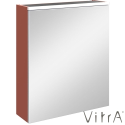Vitra - Vitra Core Dolaplı Üstten Aydınlatmalı Ayna (Sağ), 60 cm, Mat Kırmızı - 80510