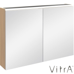 Vitra - Vitra Core Dolaplı Üstten Aydınlatmalı Ayna, 100 cm, Altın Meşe - 80515