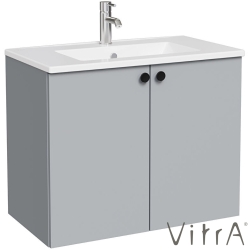 Vitra - Vitra Shift T20 Kapaklı Lavabo Dolabı, 80 cm, Kül Grisi (Klasik Lavabo Dahil) - 81009