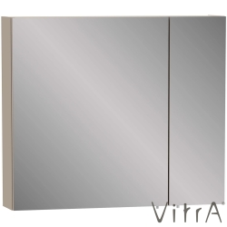 Vitra - VitrA Viora Asimetrik Dolaplı Ayna, 80 cm, Mat Bej