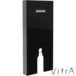 Vitra - VitrA Vitrus Duvara Tam Dayalı Klozet İçin Cam Rezervuar (3/6 L), Siyah