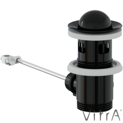 Vitra - Vitra Liquid Sifon Üst Grubu, Parlak Siyah