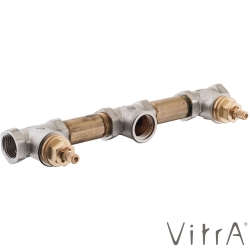 Vitra - Vitra Liquid 3 Delikli Ankastre Lavabo Bataryası (Sıva Altı Grubu)