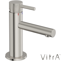 Vitra - VitrA Origin Aura Lavabo Bataryası, Kısa, Fırçalı Nikel