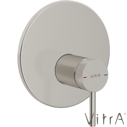 Vitra - VitrA Origin Aura Ankastre Duş Bataryası (V-Box Sıva Üstü Grubu) Fırçalı Nikel