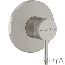 Vitra - VitrA Origin Aura Ankastre Duş Bataryası, Fırçalı Nikel (Sıva Üstü Grubu)