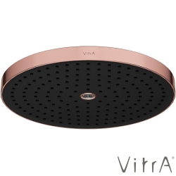 Vitra - Vitra Prime Round Duvardan Tepe Duşu Seti, 30 cm, 2 Akışlı, Soft Bakır (Sıva Üstü Grubu) - A4592229