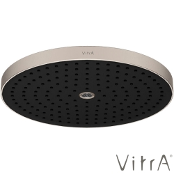 Vitra - Vitra Prime Round Duvardan Tepe Duşu Seti, 30 cm, 2 Akışlı, Fırçalı Nikel (Sıva Üstü Grubu) - A4592234