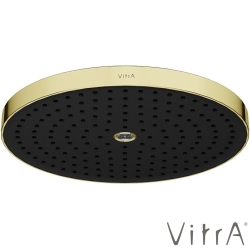 Vitra - Vitra Prime Round Duvardan Tepe Duşu Seti, 30 cm, 2 Akışlı, Soft Altın (Sıva Üstü Grubu) - A4592274