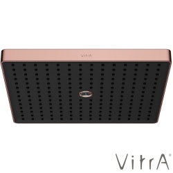 Vitra - Vitra Prime Square Duvardan Tepe Duşu Seti, 30 cm, 2 Akışlı, Soft Bakır (Sıva Üstü Grubu) - A4592329