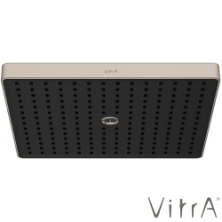 Vitra - Vitra Prime Square Duvardan Tepe Duşu Seti, 30 cm, 2 Akışlı, Fırçalı Nikel (Sıva Üstü Grubu) - A4592334