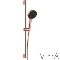 Vitra - VitrA Prime Round 3F Sürgülü El Duşu Takımı, Soft Bakır