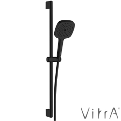 Vitra - Vitra Prime Square 3F Sürgülü El Duşu Takımı, Mat Siyah - A4592836