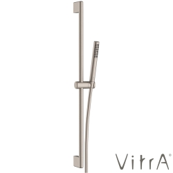 Vitra - Vitra Prime Round Stick 1F Sürgülü El Duşu Takımı, Fırçalı Nikel - A4592934