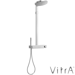 Vitra - Vitra Prime Round 300 Duş Kolonu ve Termostatik Banyo Bataryası Sistemi - A47313