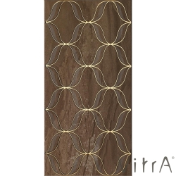 Vitra - Vitra 30x60 Ethereal Soft Kahve Altın Geometrik Dekor Parlak - K08226600001VTE0