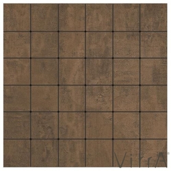 Vitra - Vitra 5x5 Metro Kahve Kesme Mozaik R10B Rektifiye (0,63 m2 fiyatı)