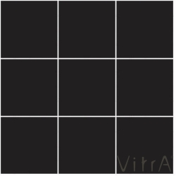 Vitra - Vitra 10x10 Miniworx RAL 0001500 Siyah Mozaik Parlak