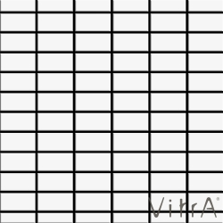 Vitra - Vitra 2.5x5 Miniworx RAL 9016 Beyaz Mozaik Mat