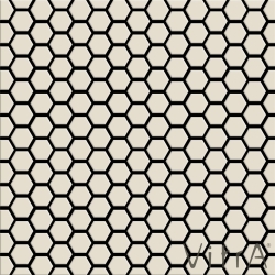 Vitra - Vitra 2.5x2.5 Miniworx RAL 0958010 Açık Vizon Hexagon Mozaik Mat