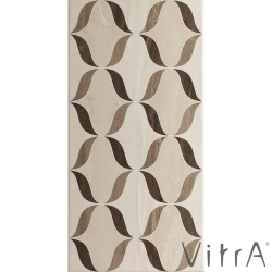 Vitra - Vitra 30x60 Ethereal Kahve-Açık Bej Geometrik Mix Dekor Parlak - K92796500001VTE0