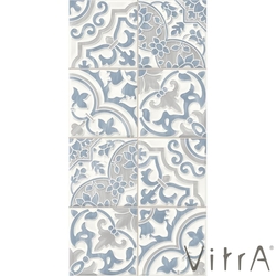 Vitra - Vitra 30x60 CraftMix Mavi Scored Artisan Dekor Patchwork Parlak (1,08 m2 fiyatı)