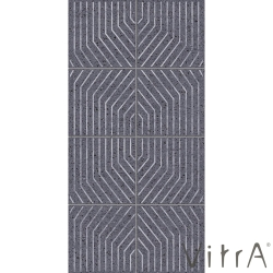 Vitra - Vitra 30x60 Stix Siyah Mix Scored Dekor Mat - K94499300001VTE0