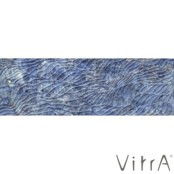 Vitra - Vitra 33x100 Metamarmo 3D Büyük Dalga Dekor Parlak Mavi Rektifiyeli (1,32 m2 fiyatı)