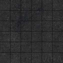 Vitra - Vitra 5x5 Newcon Antrasit Kesme Mozaik Lappato R9 Rektifiye (0,63 m2 fiyatı)