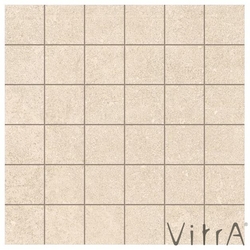 Vitra - Vitra 5x5 Newcon Krem Kesme Mozaik Lappato R9 Rektifiye (0,63 m2 fiyatı)