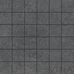 Vitra - Vitra 5x5 Newcon Koyu Gri Kesme Mozaik Lappato R9 Rektifiye (0,63 m2 fiyatı)