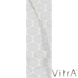 Vitra - Vitra 33x100 Statua Beyaz Dalga Dekor Parlak Rektifiye (1,32 m2 fiyatı)