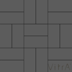 Vitra - Vitra 5x10 Miniworx RAL 0005500 Koyu Gri Crosshatch Mat