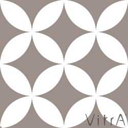 Vitra - Vitra 15x15 Retromix Sıcak Daire Negatif Medium (0,25 m2 fiyatı)