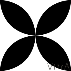 Vitra - Vitra 15x15 Retromix Siyah Beyaz Daire Pozitif Large (0,25 m2 fiyatı)