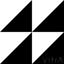 Vitra - Vitra 15x15 Retromix Siyah Beyaz Üçgen Medium (0,25 m2 fiyatı)