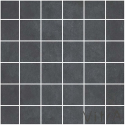 Vitra - Vitra 5x5 Urbancrete Antrasit Kesme Bordür Mat Rektifiye (0,72 m2 fiyatı)