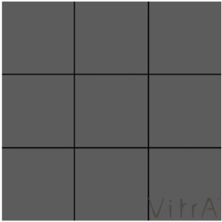 Vitra - Vitra 10X10 Miniworx RAL 0005500 Koyu Gri Mat Parlak Mix