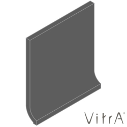 Vitra - Vitra 10x10 RAL 0005500 Koyu Gri Kenar Dönüş Parçası Sit-In Mat KDI1010 (1 adet fiyatı)