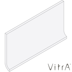 Vitra - Vitra 10x20 RAL 9016 Beyaz Kenar Dönüş Parçası Sit-In Mat KDI1020 (1 adet fiyatı)
