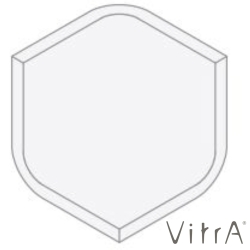 Vitra - Vitra 5x5 RAL 9016 Beyaz Alt İç Köşe Parçası Parlak AIK55 (1 adet fiyatı)